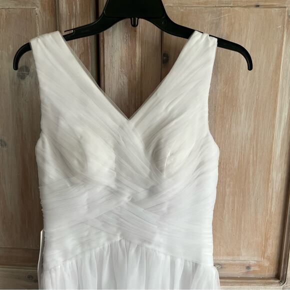 Azazie White Formal Dress Women’s Small NEW - Picture 2 of 10